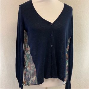 Anthropologie Yellow Bird cardigan/ blouse back
